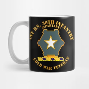 1st Bn 36th Infantry DUI - Spartans - Cold War Vet Mug